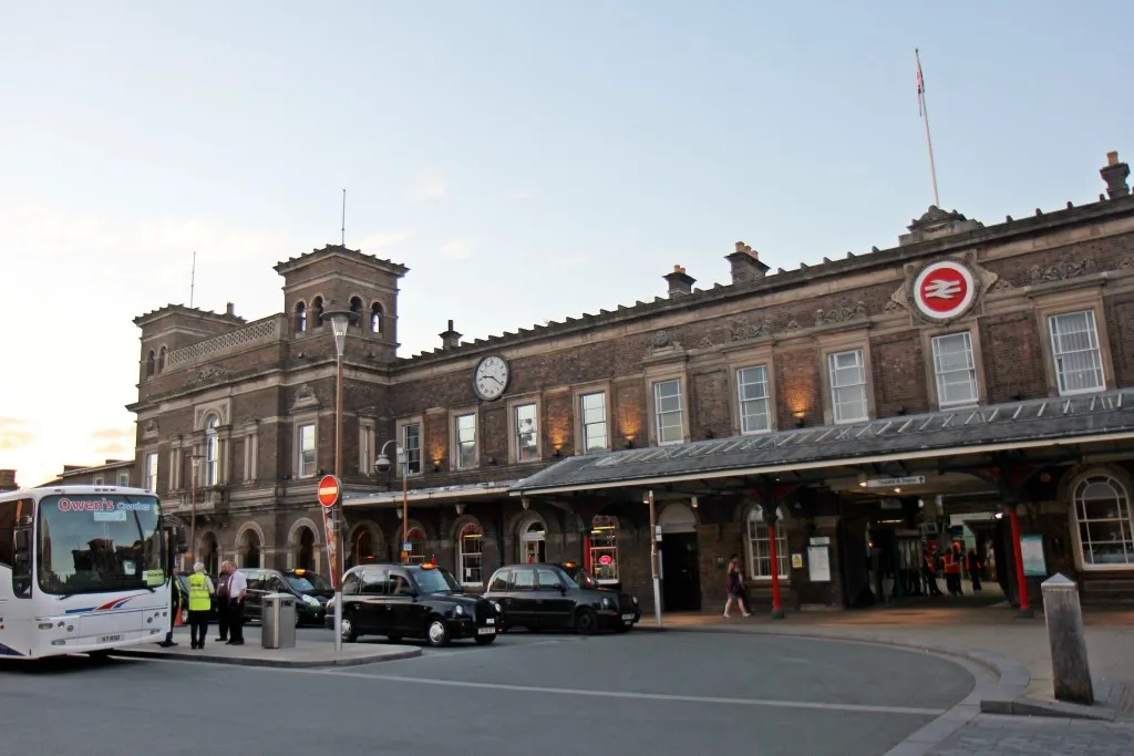 Chester railway station, managed by Transport for Wales