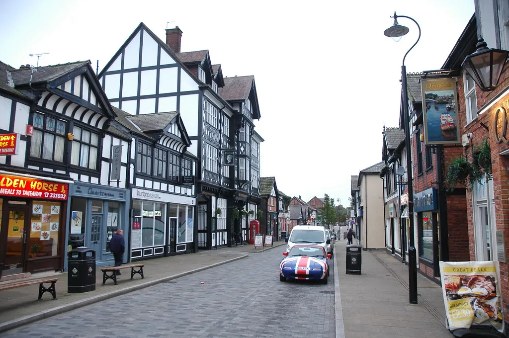Witton Street, Northwich, where the Christmas Artisan Market sets up on Extravaganza day.